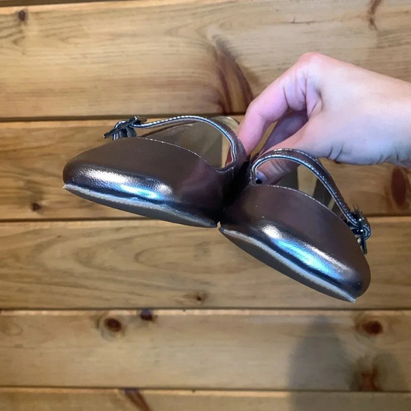 Anthropologie Metallic Flats - Picture 2 of 7